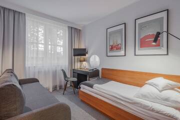 Фото номера Стандартный одноместный номер с диваном-кроватью Отель Best Western Hotel Edison г. Пжезмерово 3